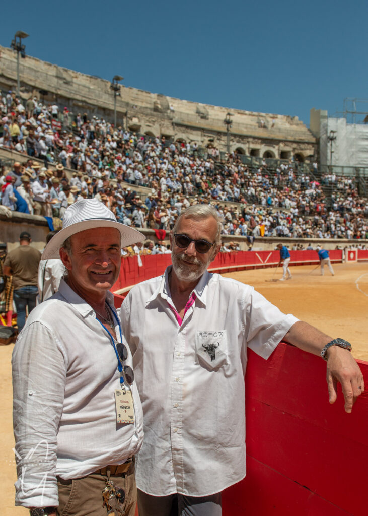 Jean-Francois BENEZET et son equipe de médecins, de l'infirmerie des arènes de Nimes pendant les corridas.